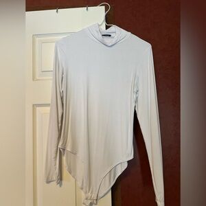 Mangopop White Long Sleeve Bodysuit